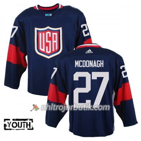 USA Tröja Ryan McDonagh 27 World Cup 2016 Barn Blå Premier USA Tröja Ryan McDonagh 27 World Cup 2016 Barn Blå Premier